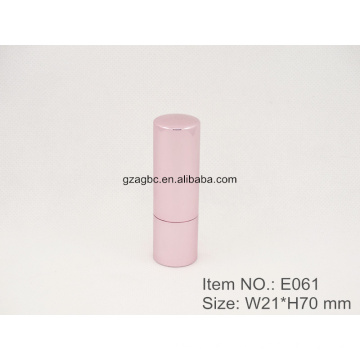 Pale Pink aluminium rond rouge à lèvres Tube conteneur AG-E061, coupe dimensions 12.1/12.7 mm, emballage cosmétique AGPM, couleurs personnalisées